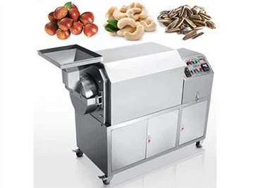التلقائي المكسرات الكاجو بذور الفول السوداني آلة تحميص الكستناء بالكهرباء أو الغاز